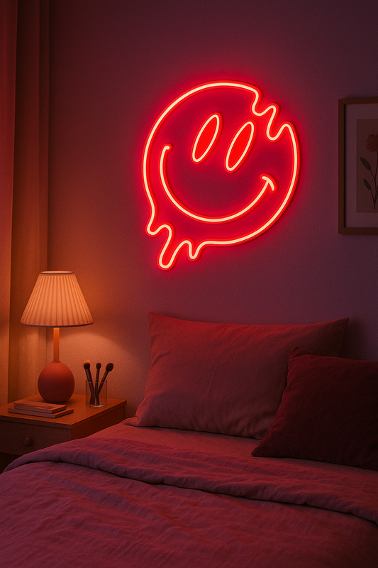 Smile Face Emoji Neon Light - Neon Signs Pakistan