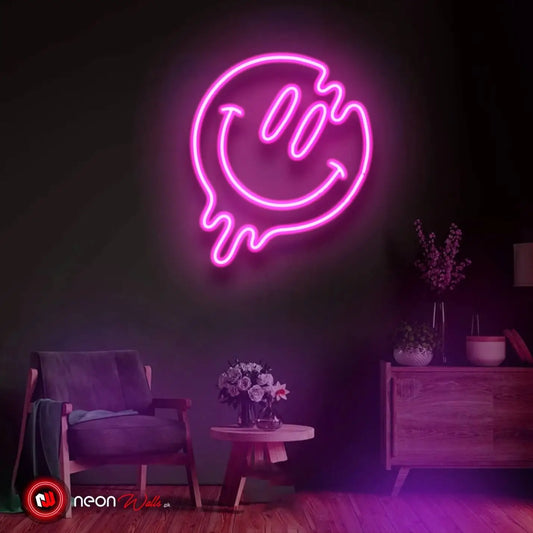 Smile Face Emoji Neon Sign