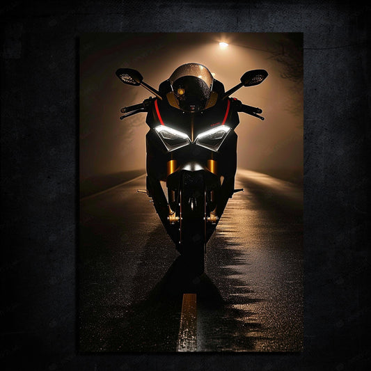 Ducati Heavy Bike | LED Neon Frame Poster (Large)