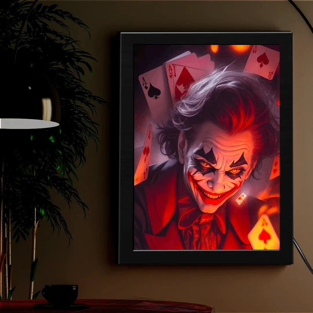 Joker Neon Poster Frame