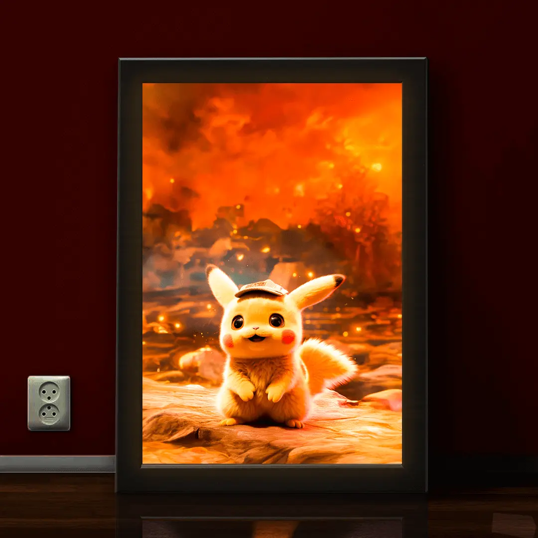 Pikachu Neon Poster