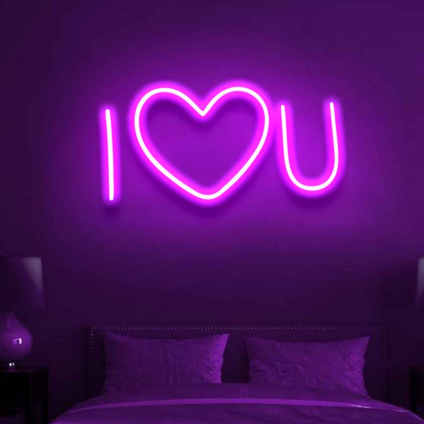 I ❤️ U Neon Sign