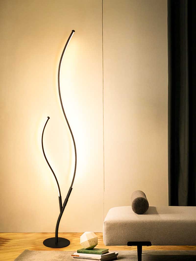 Modern Tree Neon Corner Floor Lamp Indoor