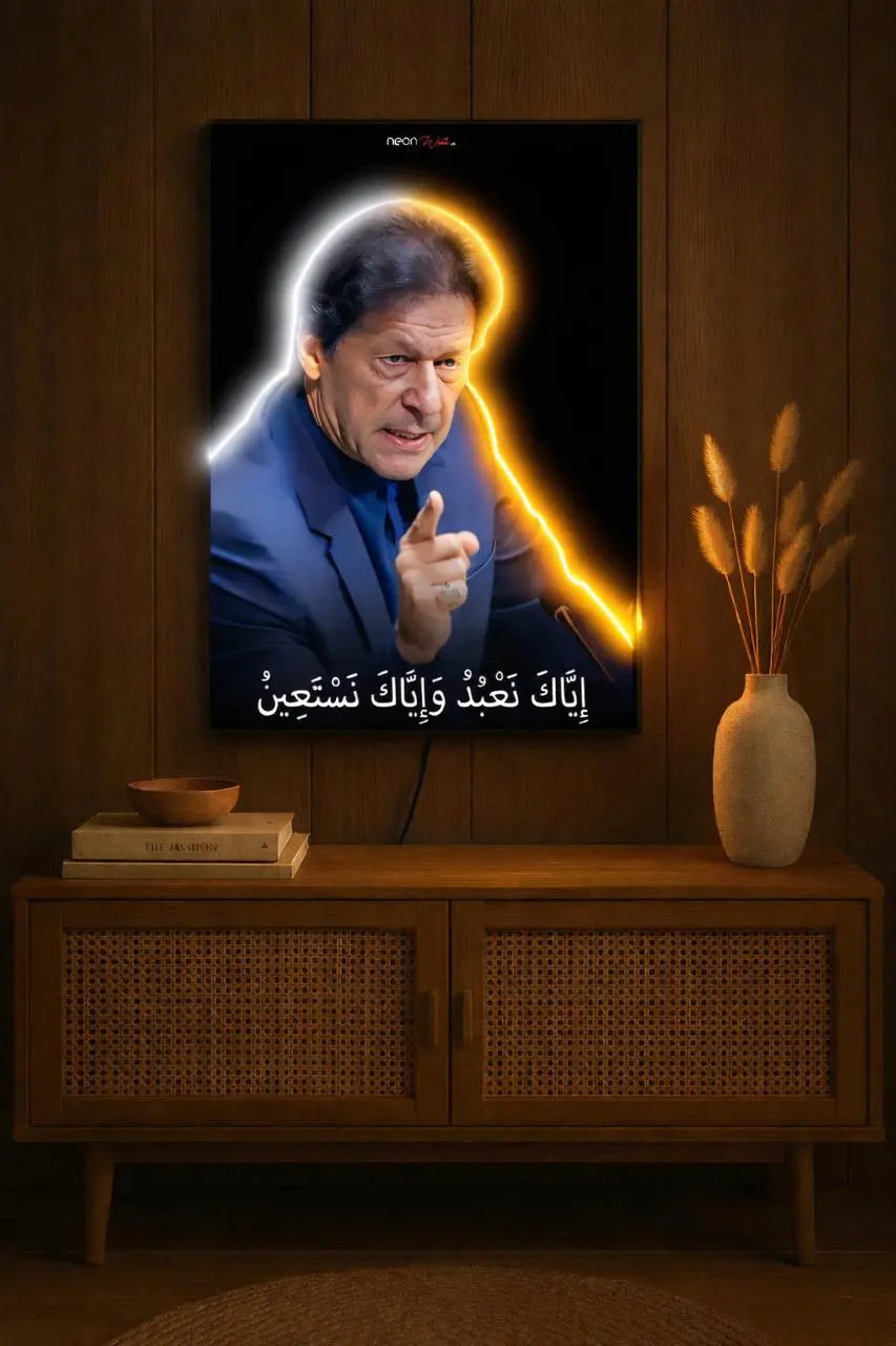 Imran Khan | LED Neon Frame Poster (Large)