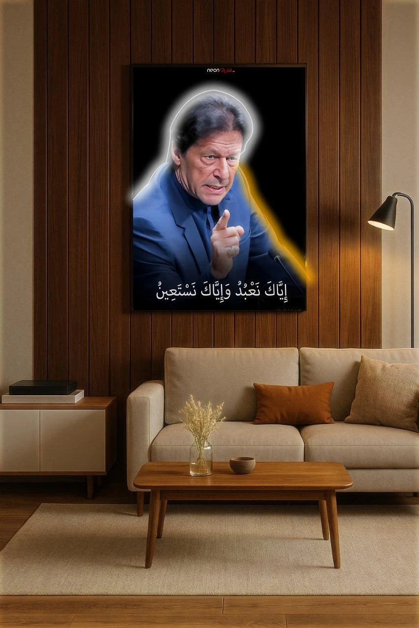 Imran Khan | LED Neon Frame Poster (Large)