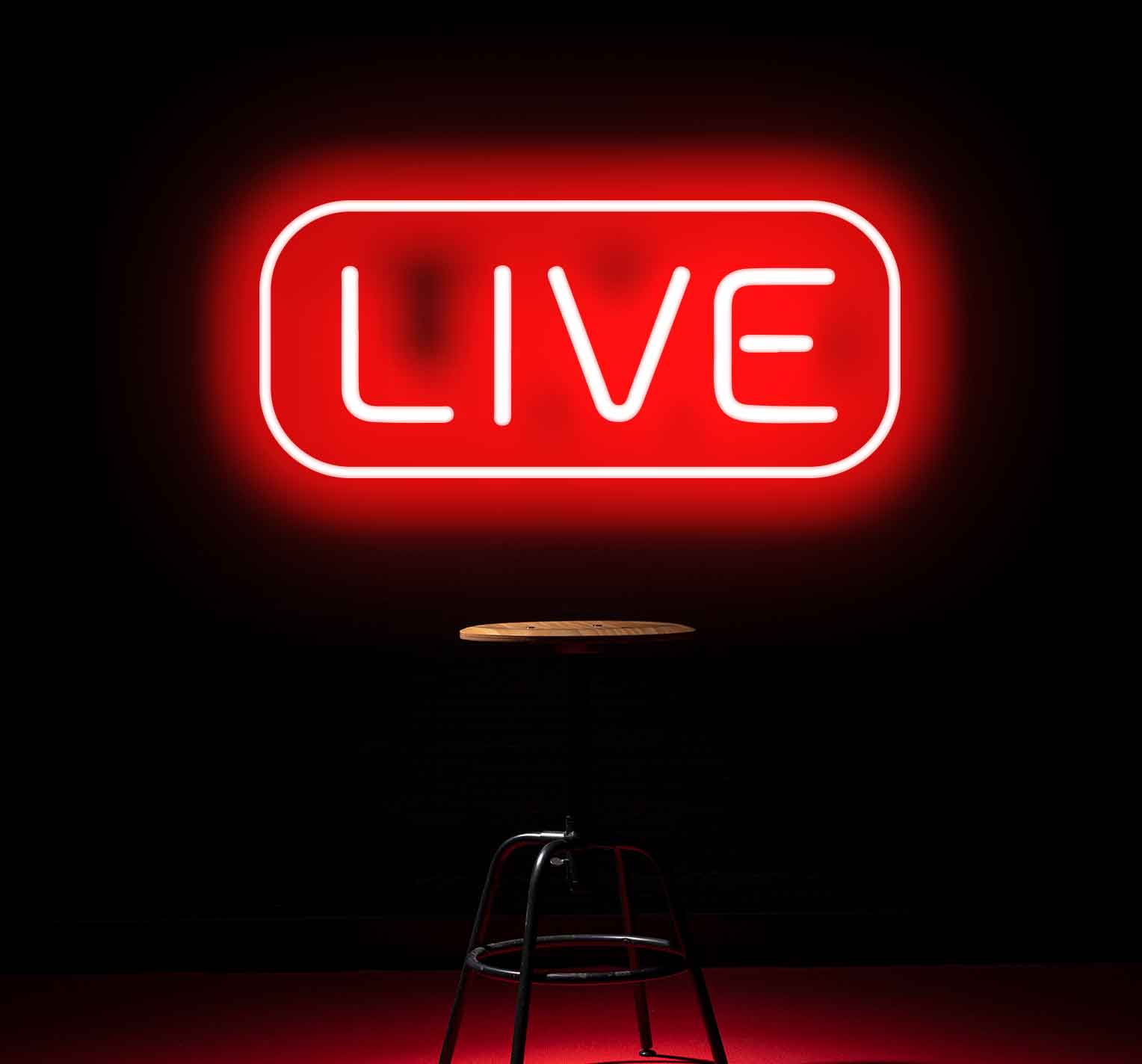 Live Neon Sign - Shine Bright in Real-Time – Neon Walls