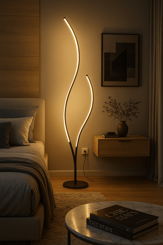 Modern Tree Neon Corner Floor Lamp Indoor