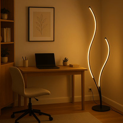 Modern Tree Neon Corner Floor Lamp Indoor