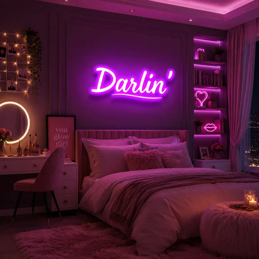 Darlin Neon Sign - Radiate Love with Neon Brilliance