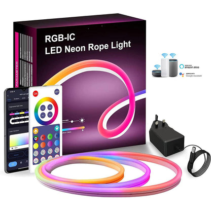 NEON RGB Magic 5-Meter Multicolor LED Neon Light – Remote & Mobile Control