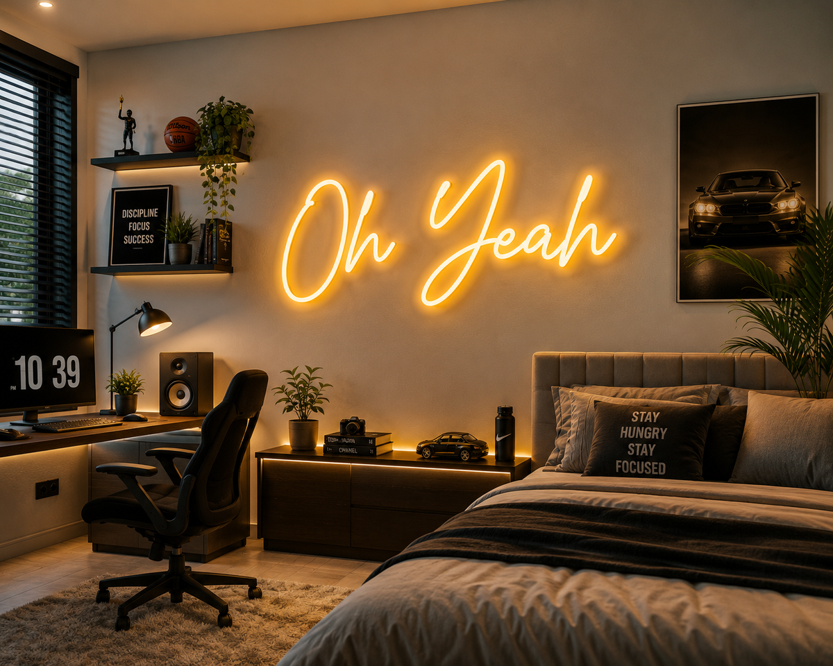 Oh Yeah Neon Sign