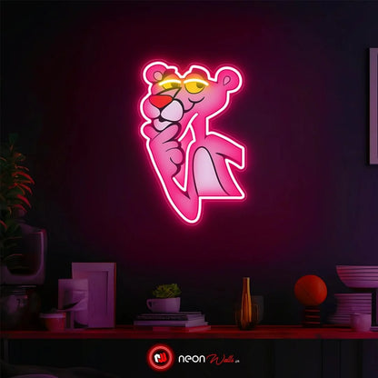 Pink Panther Neon Sign