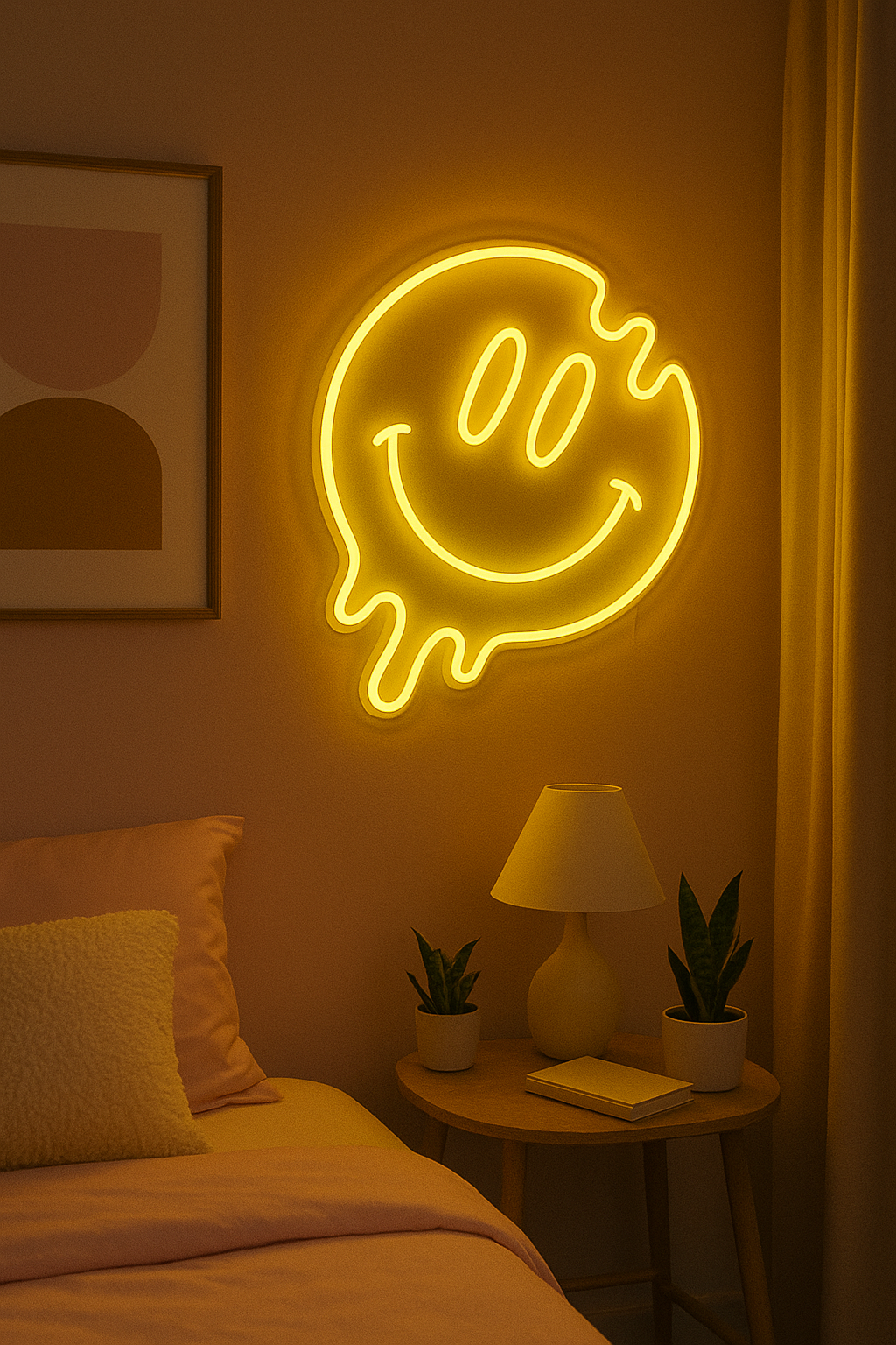 Smile Face Emoji Neon Light - Neon Signs Pakistan