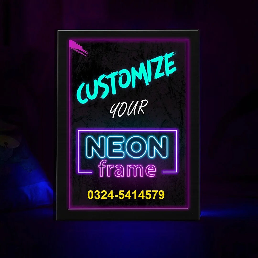 Neon Poster Frame