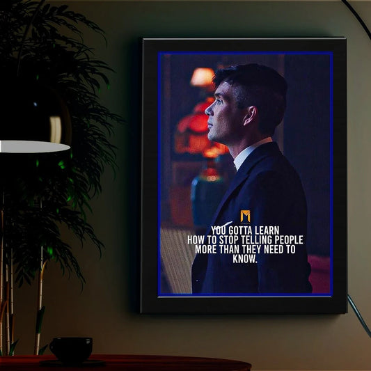 Tommy Shelby Neon Poster Frame