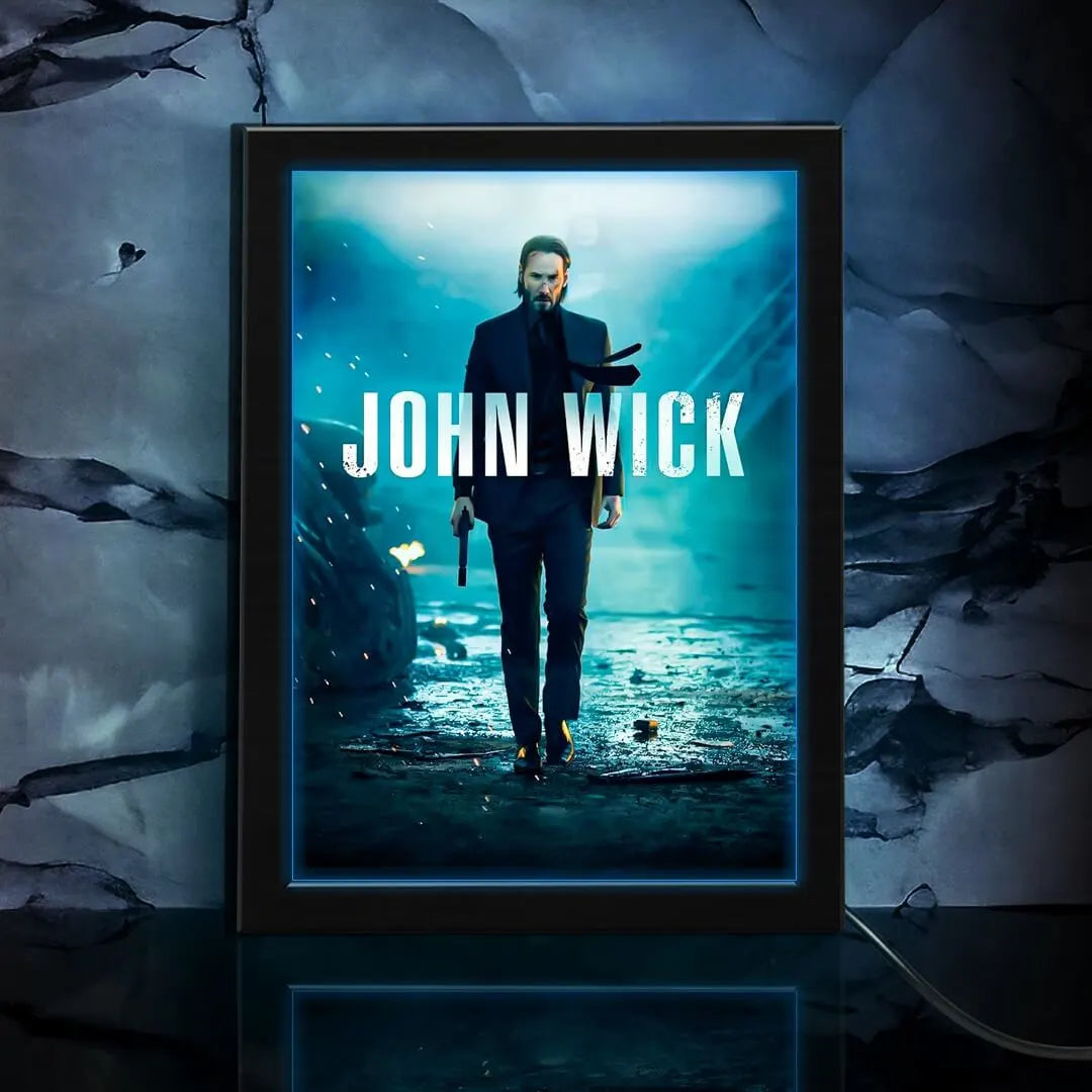 John Wick Neon Poster Frame