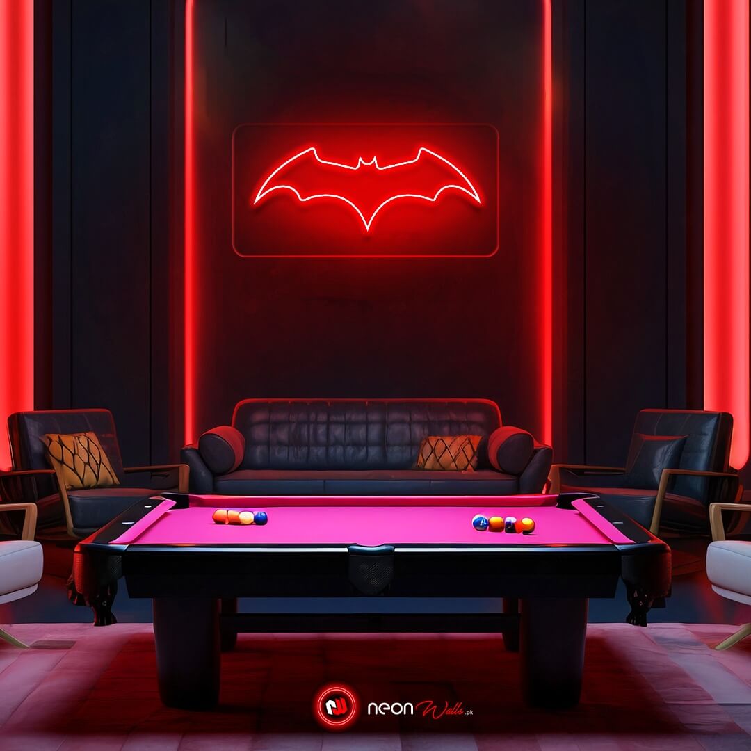 Neon Light Batman Sign - Embrace the Dark Knight with Neon Brilliance