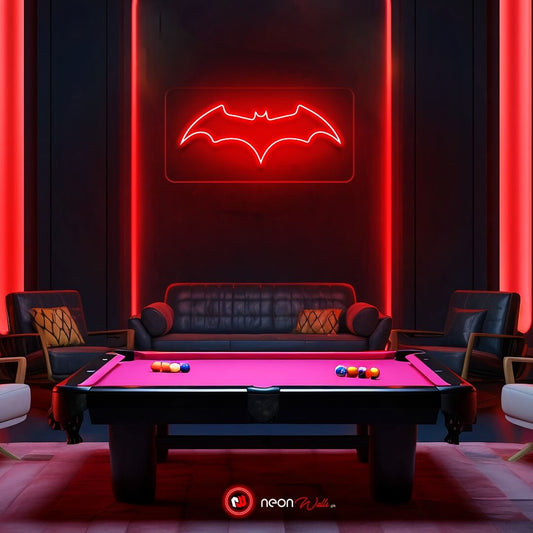 Neon Light Batman Sign - Embrace the Dark Knight with Neon Brilliance