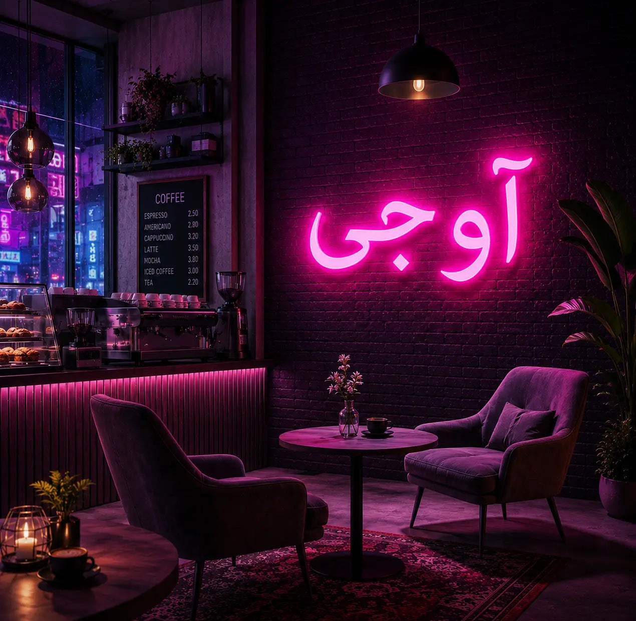 Ao Jee Neon Sign