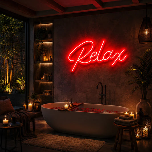 Relax Neon Sign - Neon Light