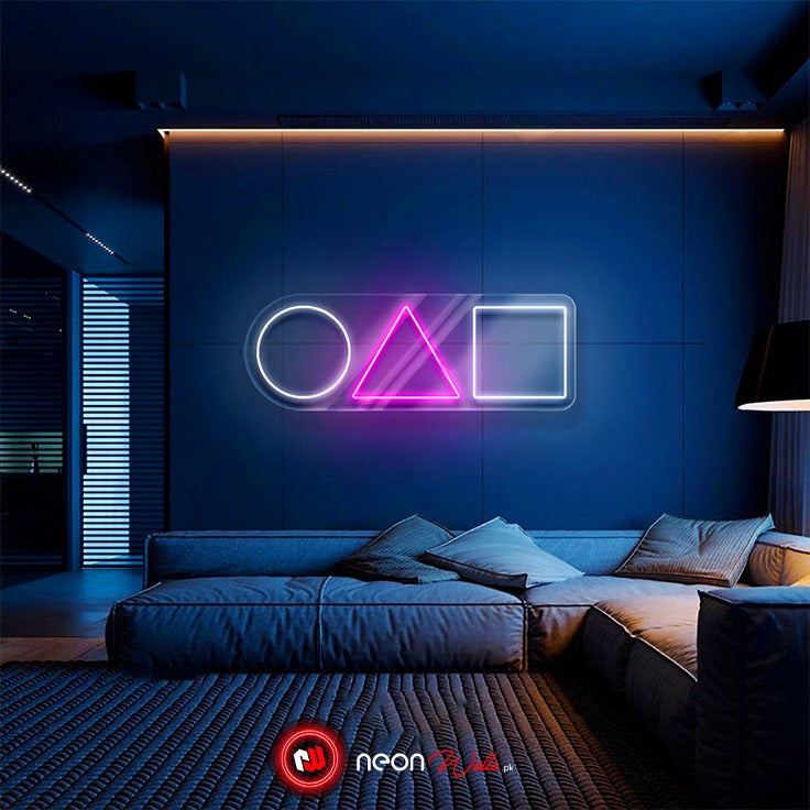 Squid Game Neon Sign | Neon Wall Light for Room, Café, Gaming Setup & Events – Custom Neon Art Inspired by Netflix Series