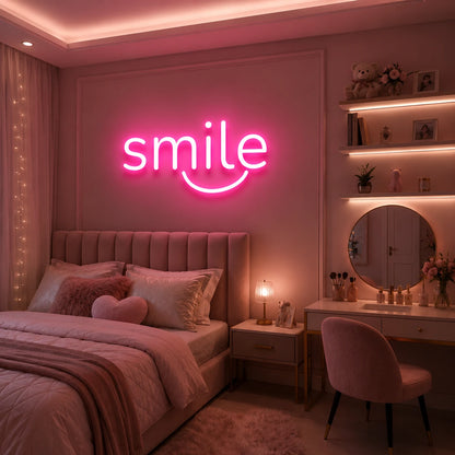 Smile Neon Sign
