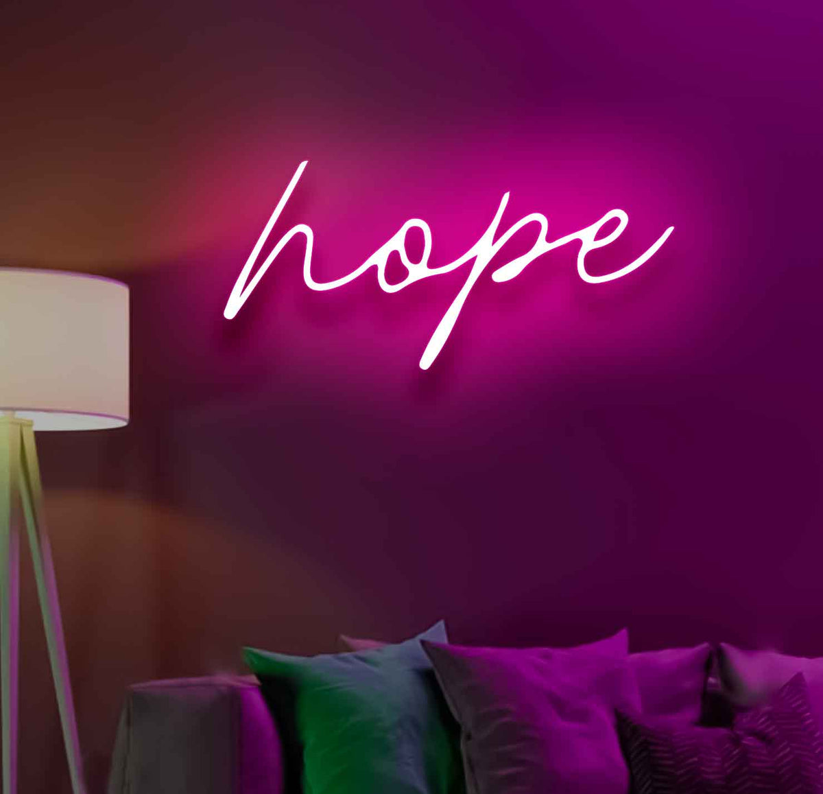 Positive Hop Sign Neon Light Hope Sign - Embrace Positivity with Hope Neon Sign โ Neon Walls