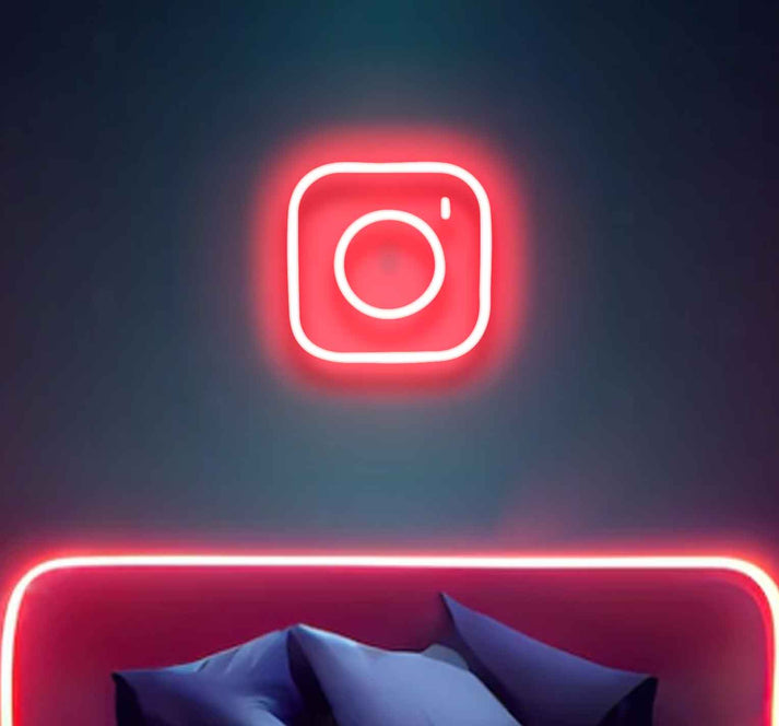 Instagram Logo Neon Sign - A Vibrant Fusion of Social Media – Neon Walls