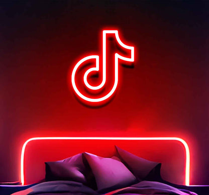 tiktok neon sign