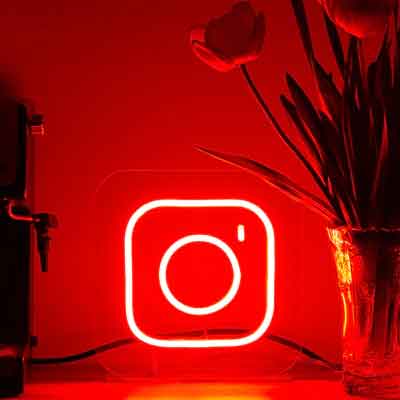 Instagram Logo Neon Sign