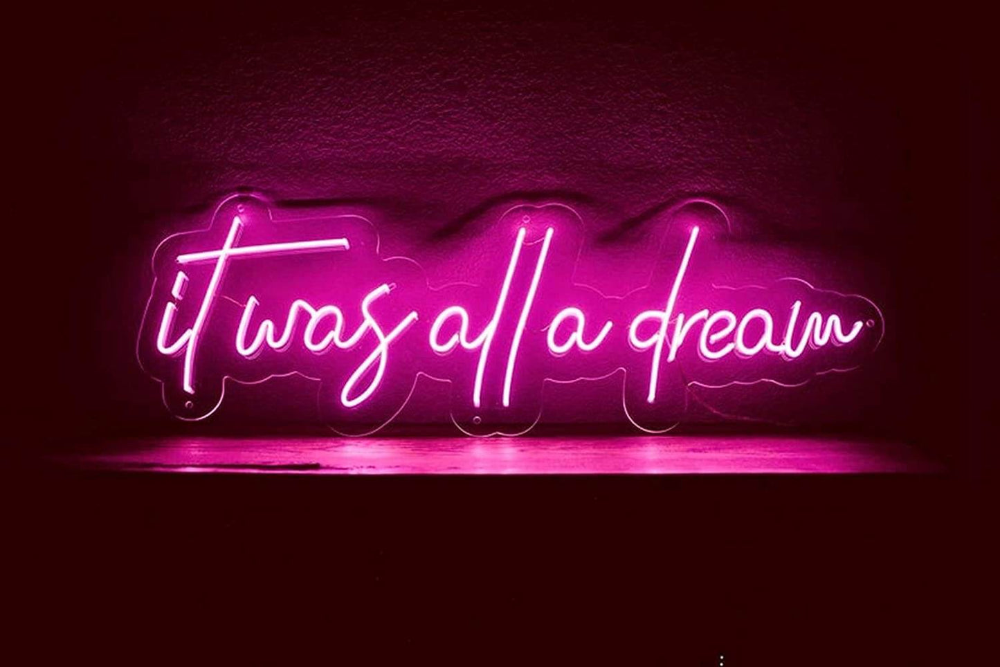 It was all a dream Neon Sign